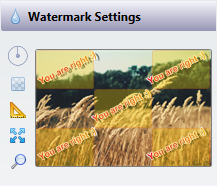 Watermark preview with the new bulkWaterMark profile editor