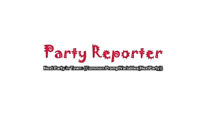 Party Reporter Sample