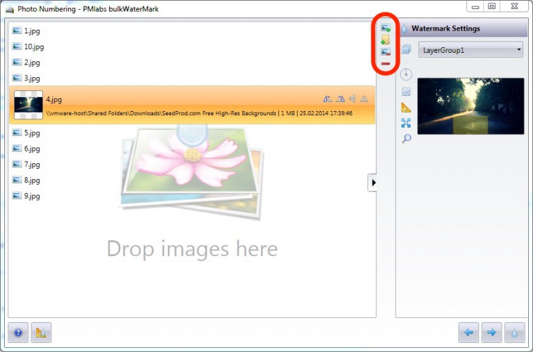 BulkWaterMark With Its New Batch List Manipulation Buttons PMlabs Blog