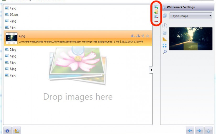 New version: Batch List UI improvements and new supported image file formats to watermark photos