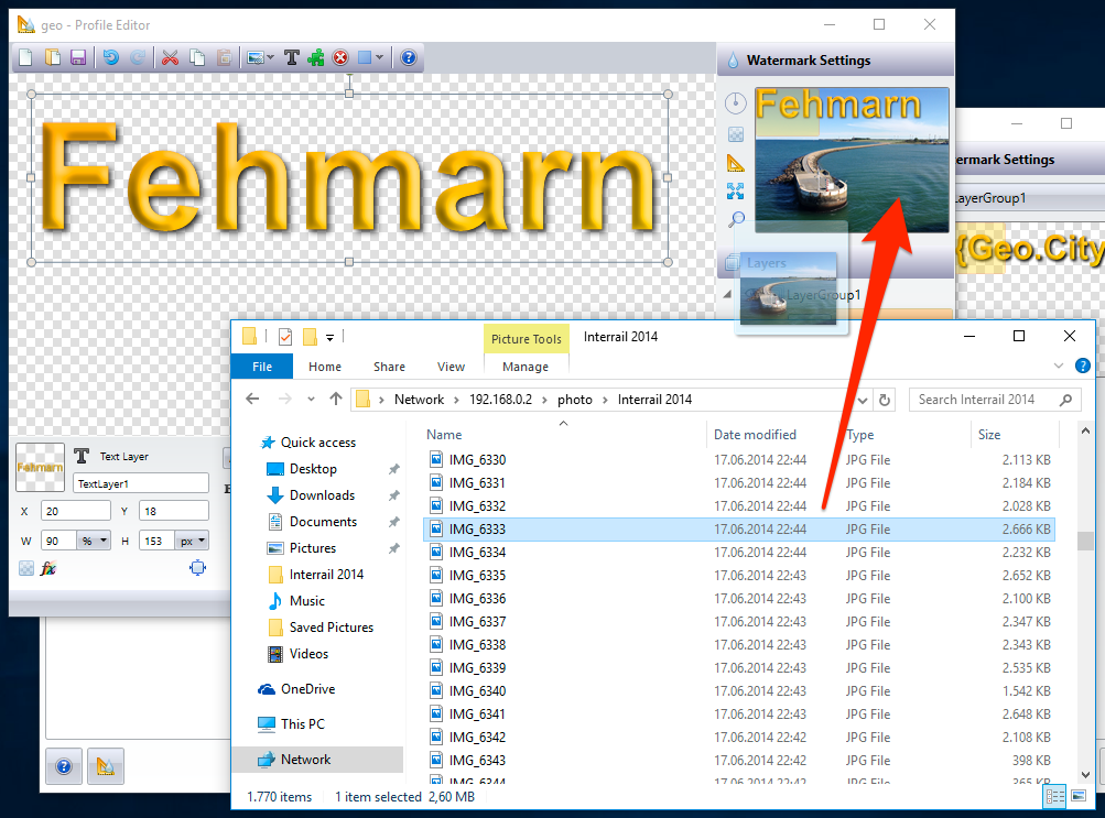 Step 5: Preview your GIS watermark